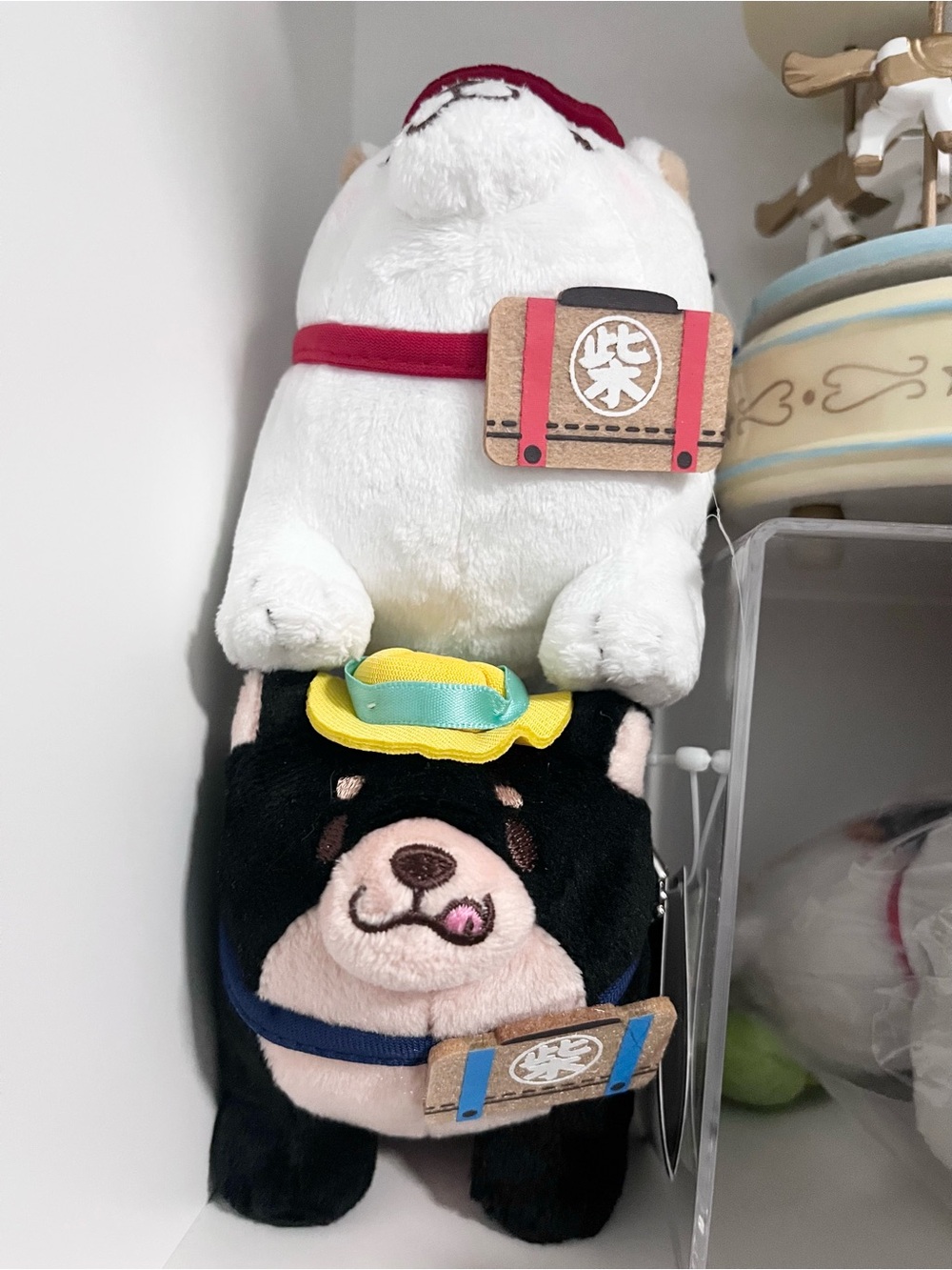 Amuse Shiba Inu Shibagumi Plush White & Black